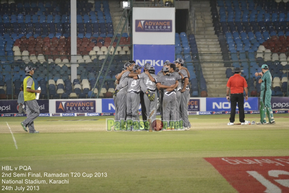 HBL vs PQA - Semi Final - Ramadan T20 Cup 2013