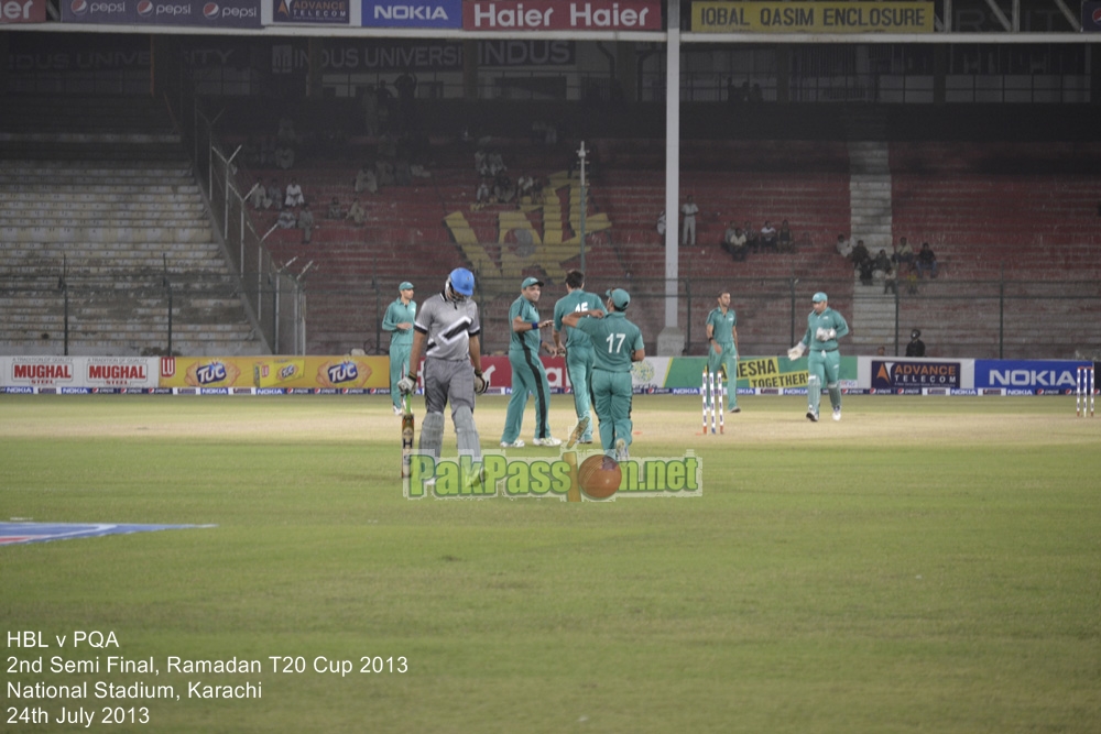 HBL vs PQA - Semi Final - Ramadan T20 Cup 2013