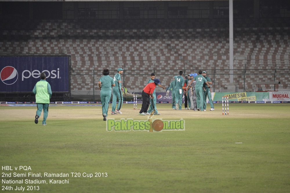 HBL vs PQA - Semi Final - Ramadan T20 Cup 2013