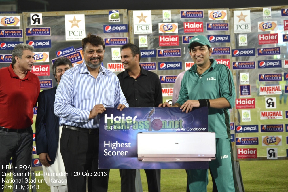 HBL vs PQA - Semi Final - Ramadan T20 Cup 2013