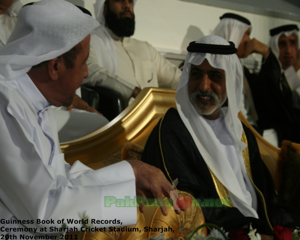 His Highness Sheikh Nahyan bin Mubarak Al Nahyan with Abdul Rahman Bukhatir