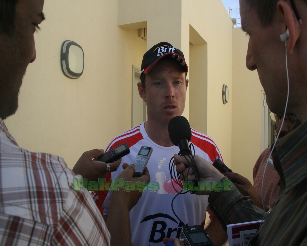 Ian Bell talking to the press