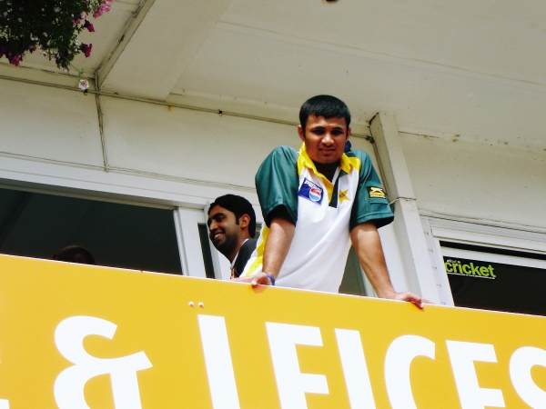 Imran Farhat in the pavilion