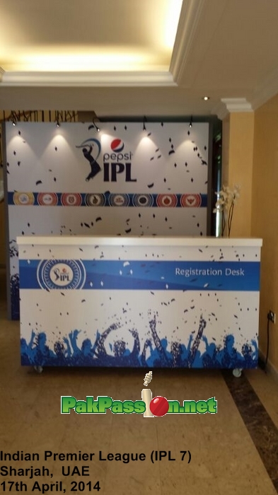 Indian Premier League (IPL 7), Sharjah UAE