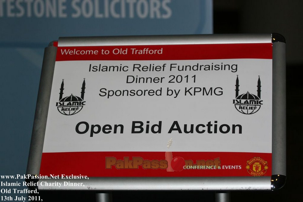 Islamic Relief Fundraising Dinner at Old Trafford