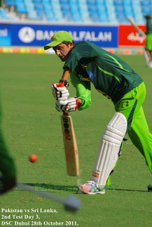 Junaid Khan during a practice session