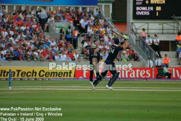 Kevin Pietersen plays his trademark 'flick' shot