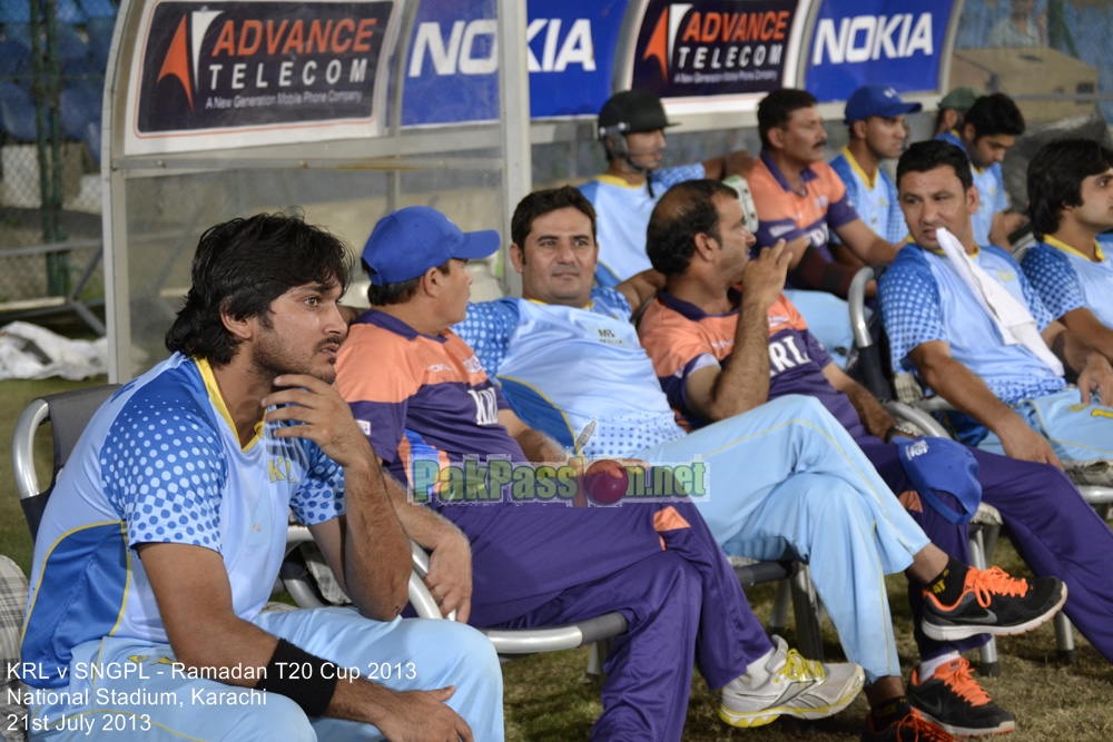 KRL vs SNGPL - Ramadan T20 Cup 2013