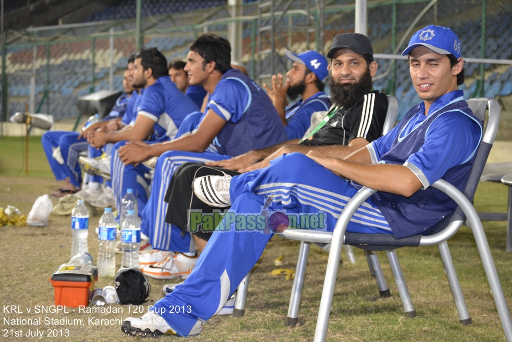 KRL vs SNGPL - Ramadan T20 Cup 2013