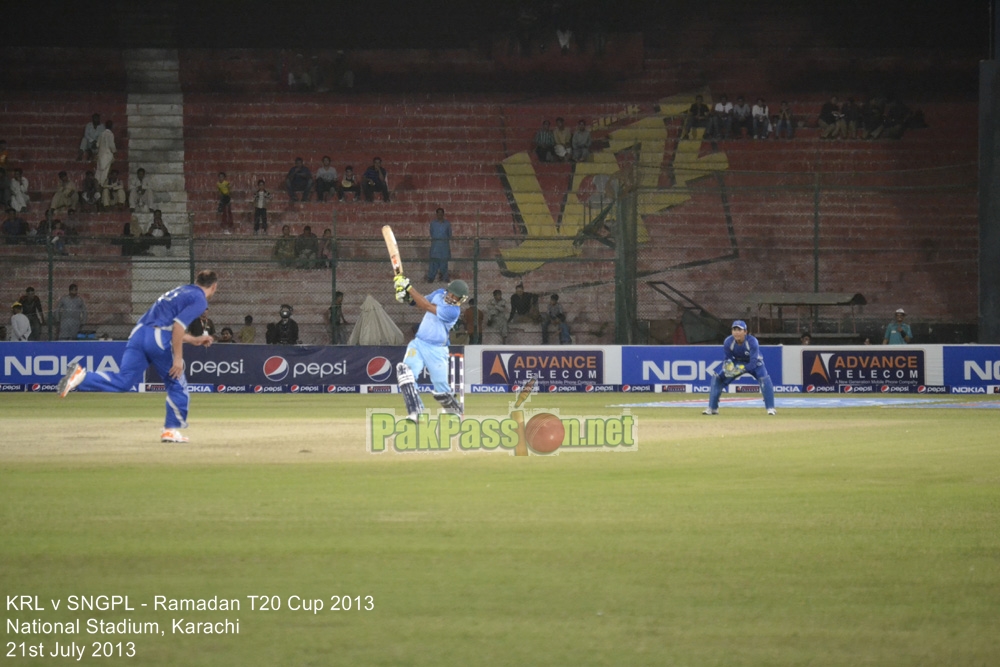 KRL vs SNGPL - Ramadan T20 Cup 2013