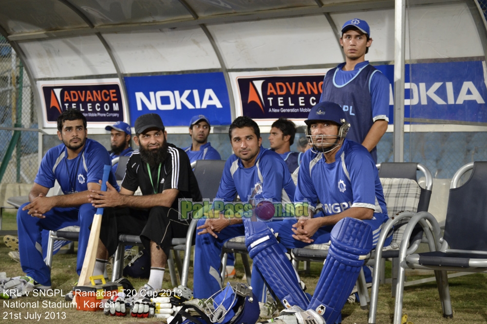 KRL vs SNGPL - Ramadan T20 Cup 2013