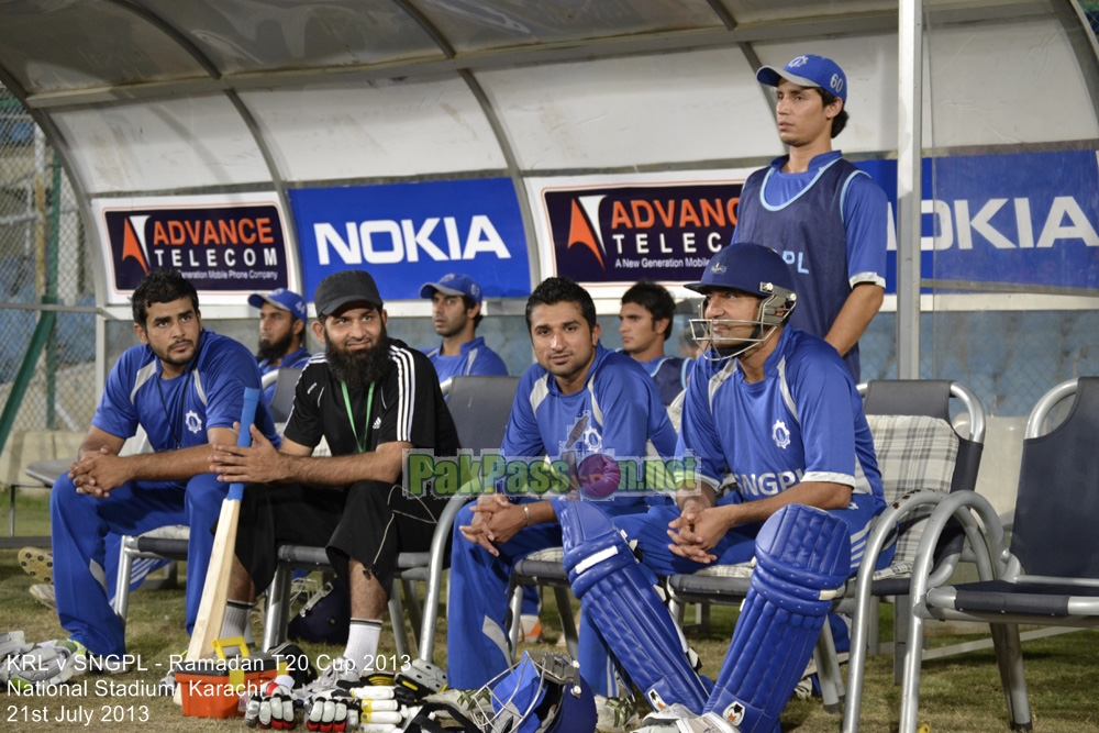 KRL vs SNGPL - Ramadan T20 Cup 2013