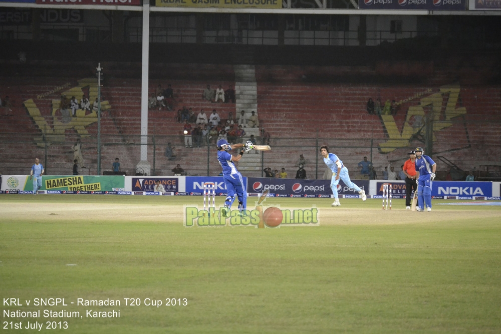 KRL vs SNGPL - Ramadan T20 Cup 2013