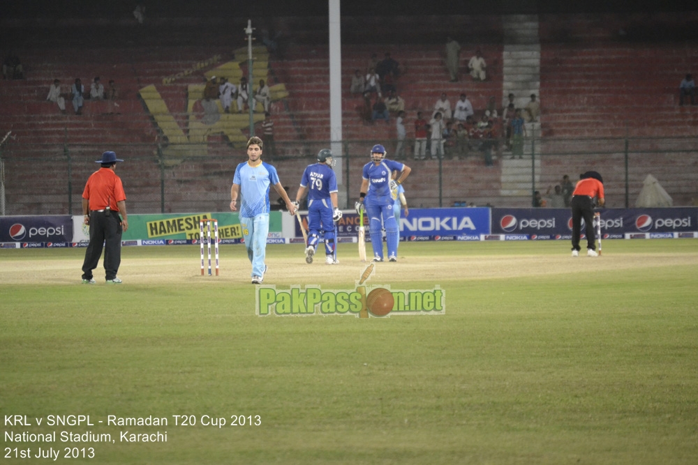 KRL vs SNGPL - Ramadan T20 Cup 2013