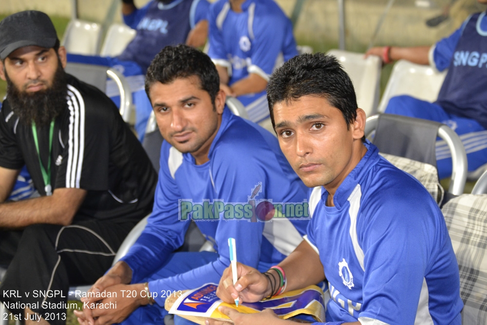 KRL vs SNGPL - Ramadan T20 Cup 2013