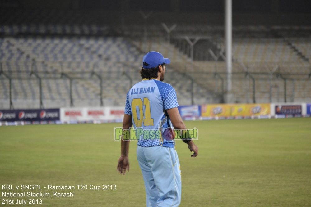 KRL vs SNGPL - Ramadan T20 Cup 2013