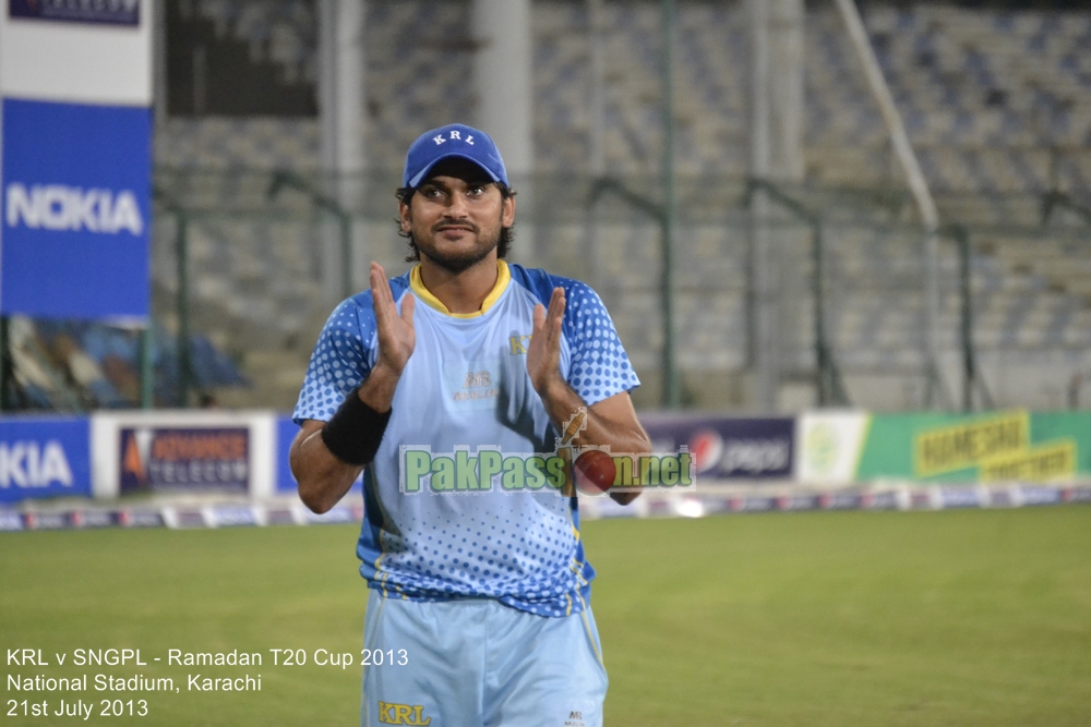 KRL vs SNGPL - Ramadan T20 Cup 2013