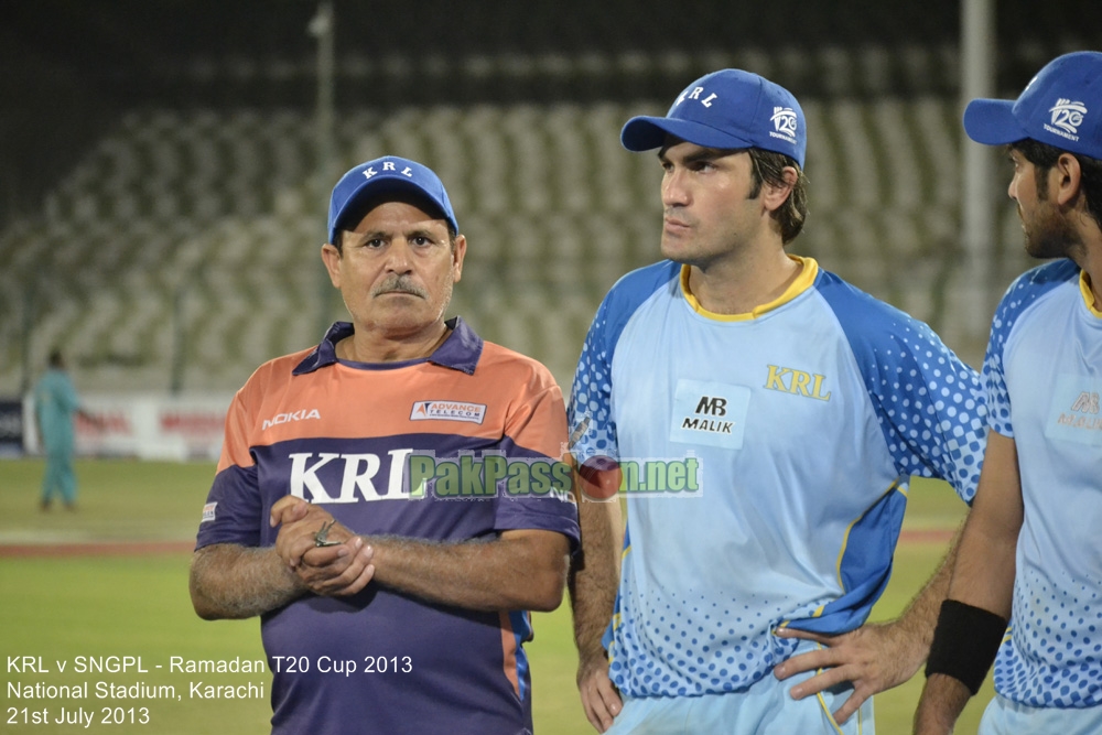 KRL vs SNGPL - Ramadan T20 Cup 2013