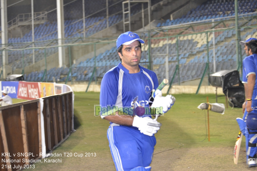 KRL vs SNGPL - Ramadan T20 Cup 2013