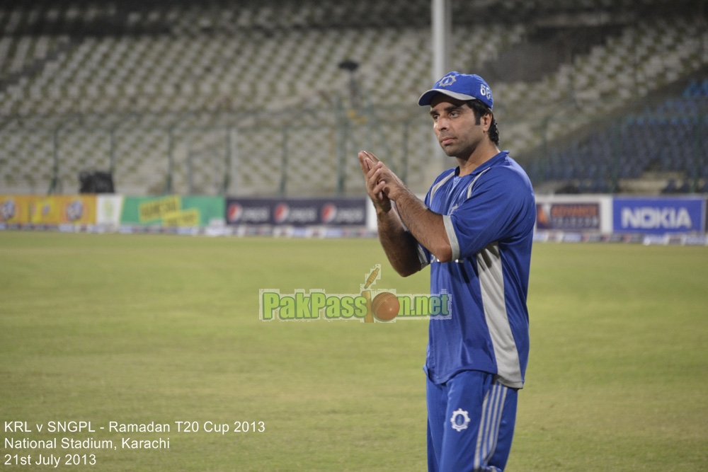 KRL vs SNGPL - Ramadan T20 Cup 2013