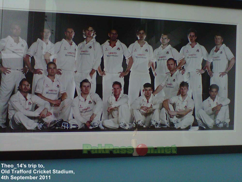 Lanchashire Team Photo at Old Trafford