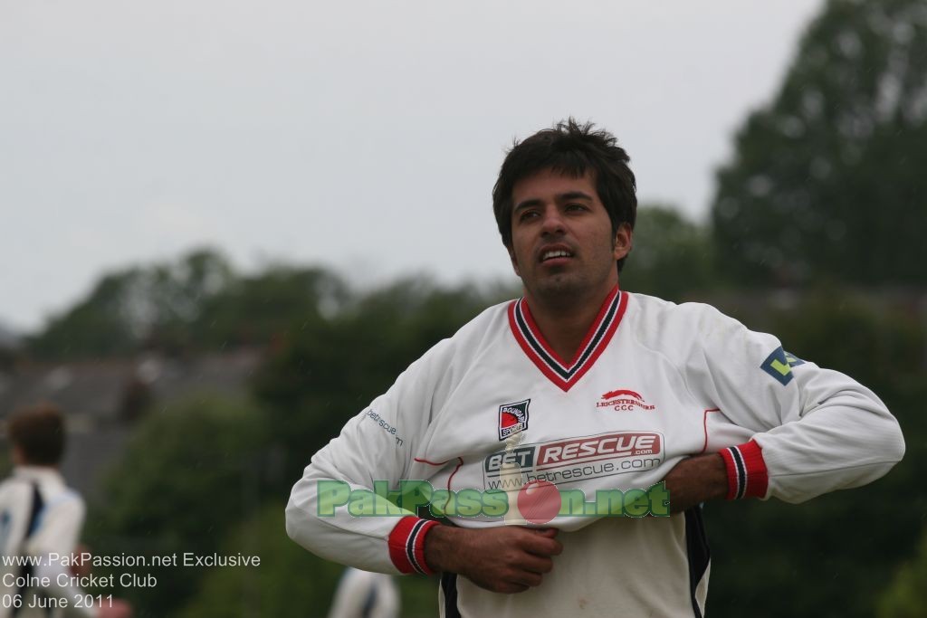 Mansoor Amjad Playing for Colne Cricket Club