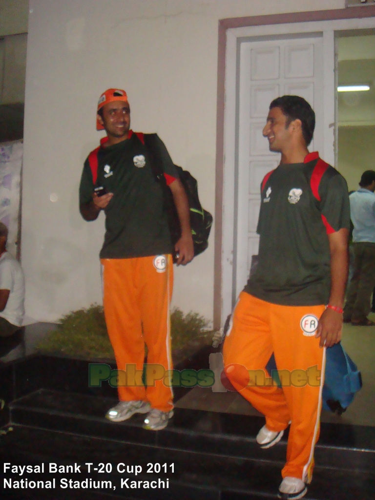 Members of the Lahore Lions squad