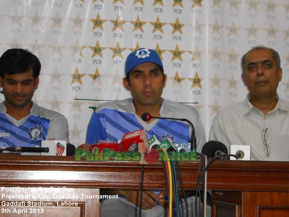 Misbah ul Haq and Mohammad Hafeez at Post Match Press Conference