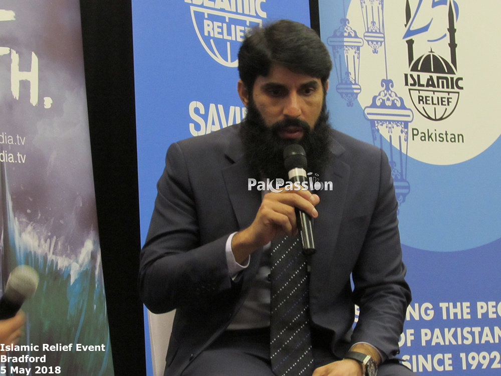 Misbah-ul-Haq at Islamic Relief Event