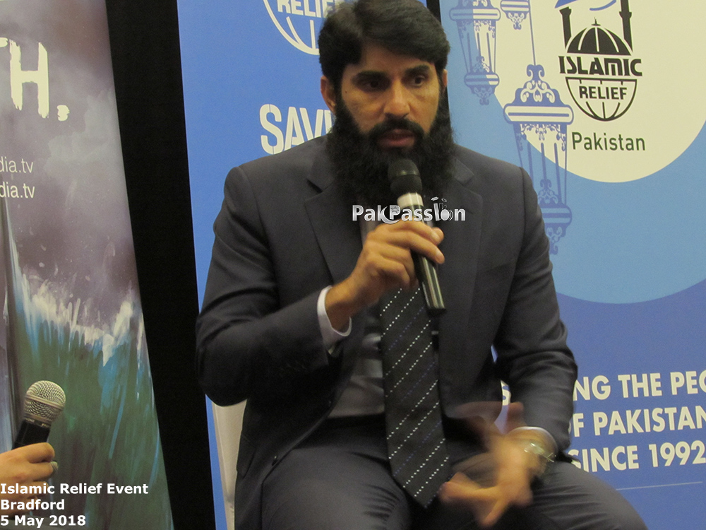 Misbah-ul-Haq at Islamic Relief Event