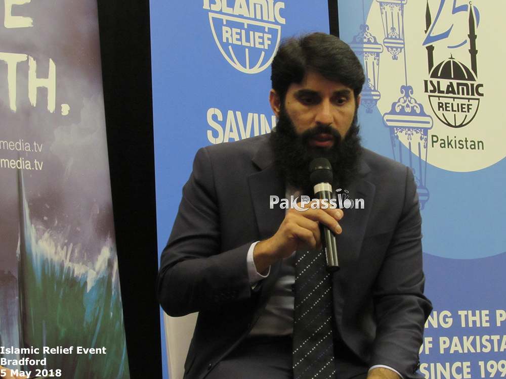 Misbah-ul-Haq at Islamic Relief Event