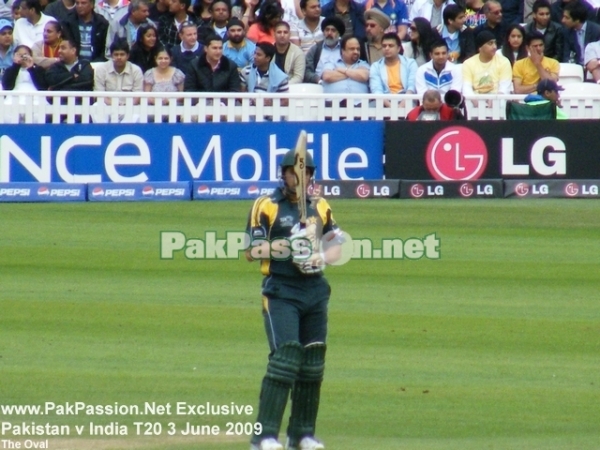 Misbah ul Haq at the non-strikers end