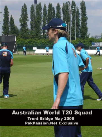 Nathan Bracken trains at Trent Bridge