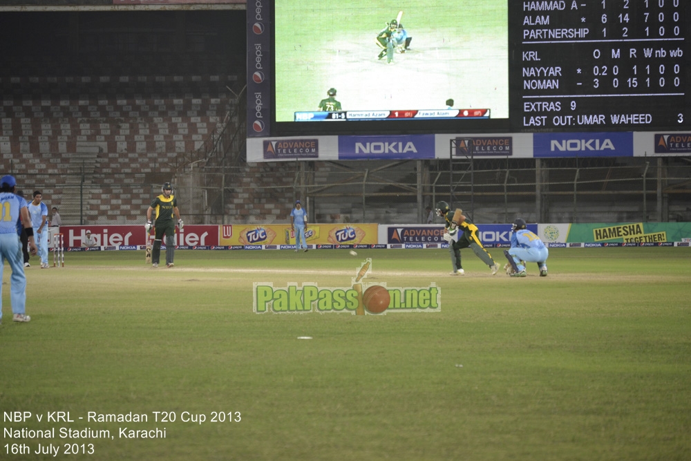 NBP vs KRL - Ramadan T20 Cup 2013