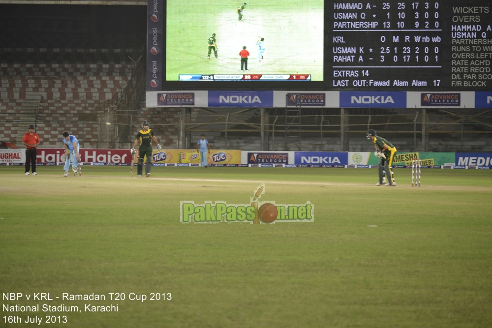 NBP vs KRL - Ramadan T20 Cup 2013