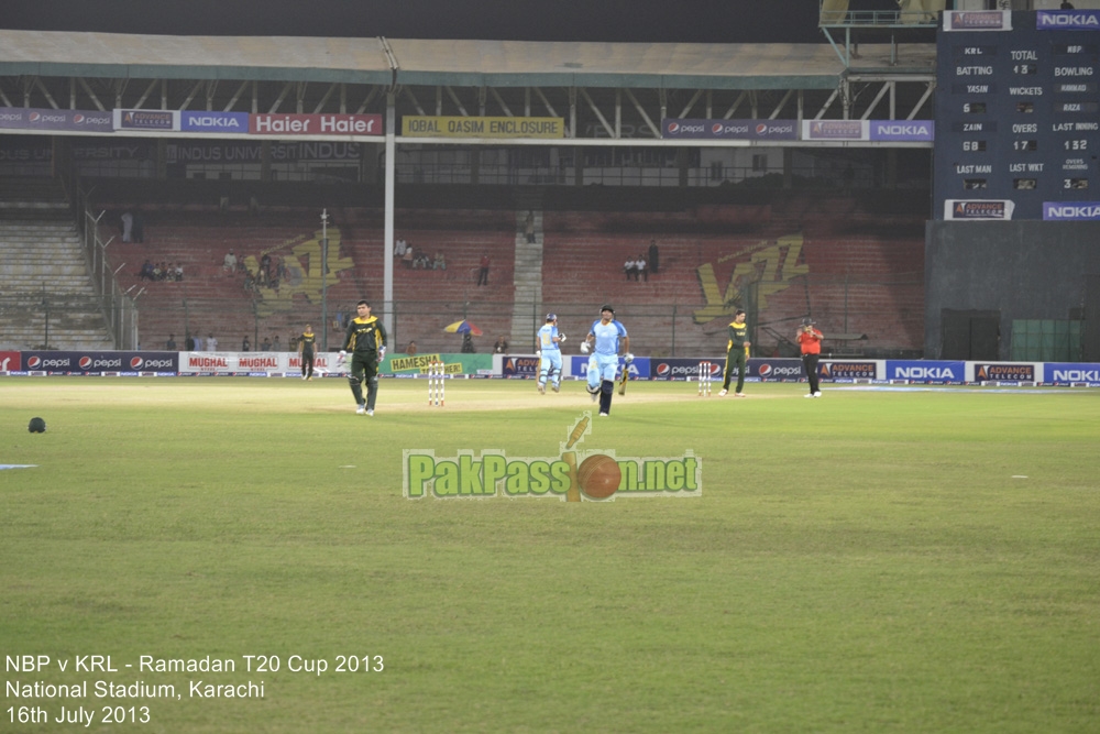 NBP vs KRL - Ramadan T20 Cup 2013