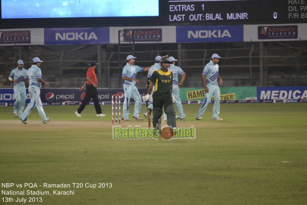 NBP vs PQA - Ramadan T20 Cup 2013