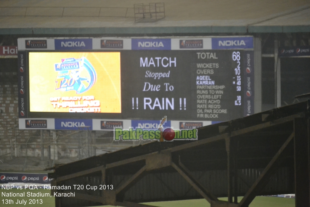 NBP vs PQA - Ramadan T20 Cup 2013