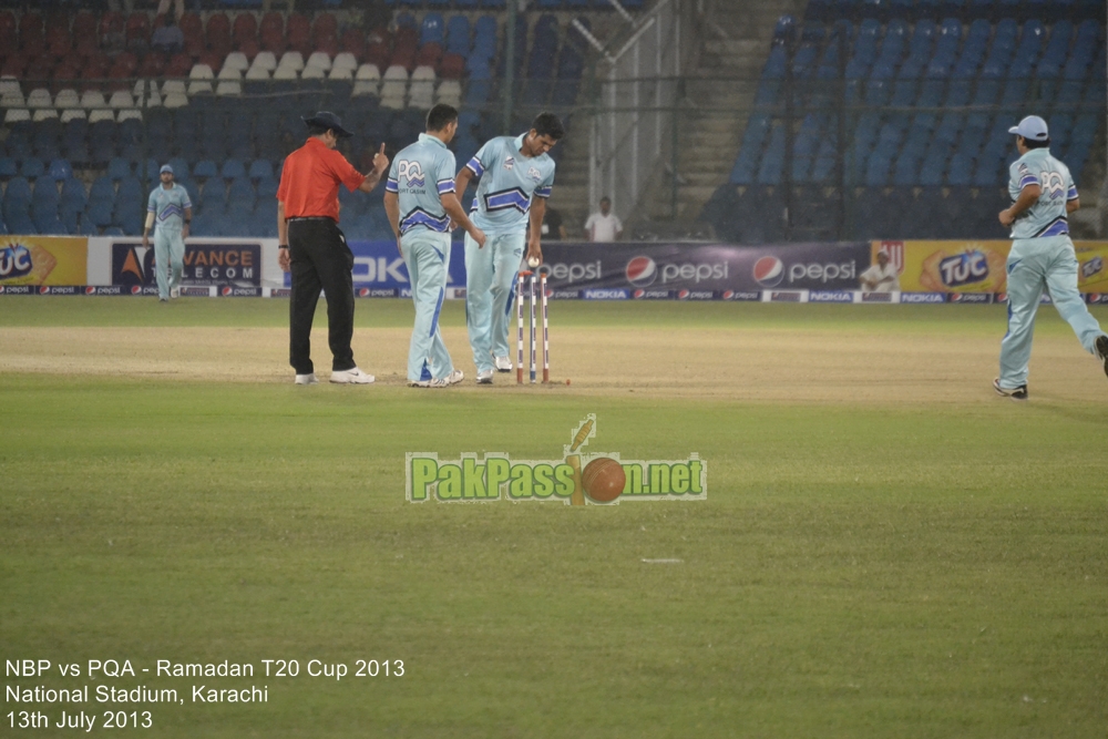 NBP vs PQA - Ramadan T20 Cup 2013