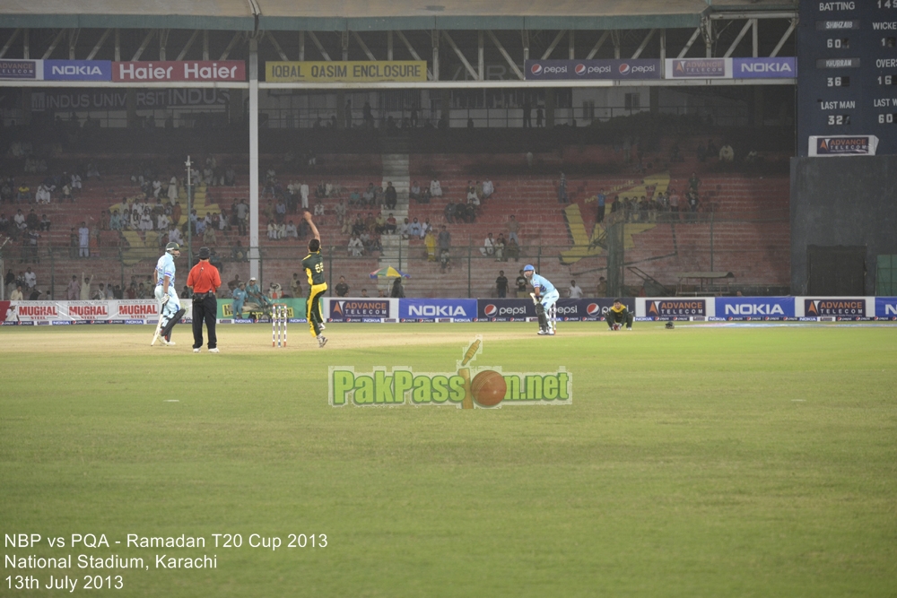 NBP vs PQA - Ramadan T20 Cup 2013