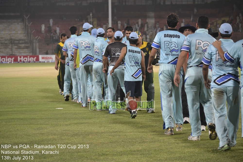 NBP vs PQA - Ramadan T20 Cup 2013