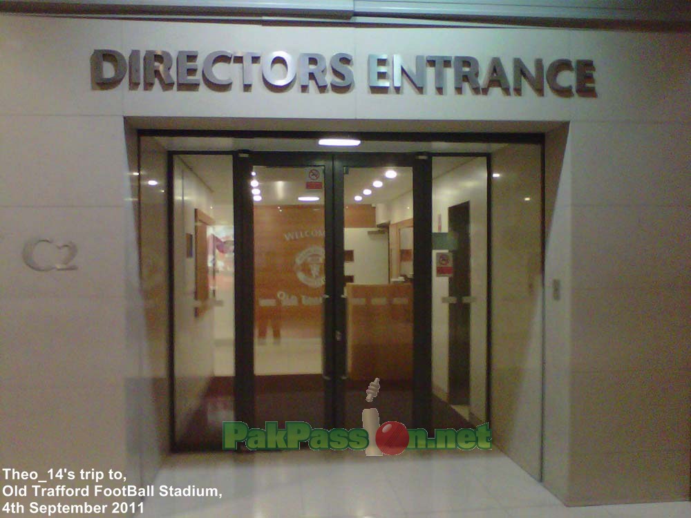 Old Trafford Director Entrance