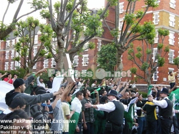 Pakistan supporters outside Lords