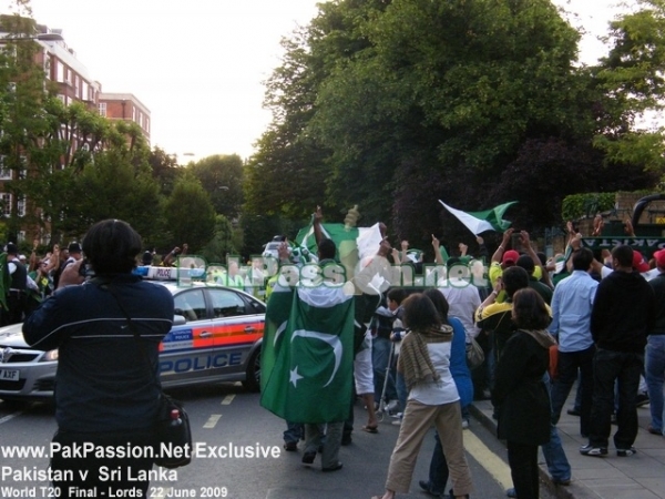 Pakistan supporters outside Lords