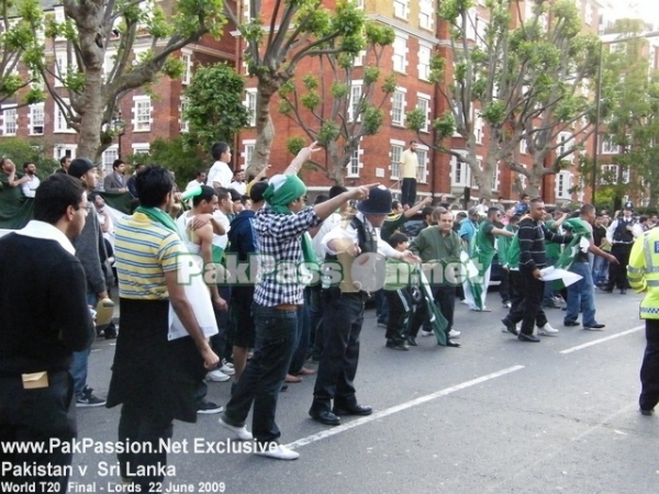 Pakistan supporters outside Lords