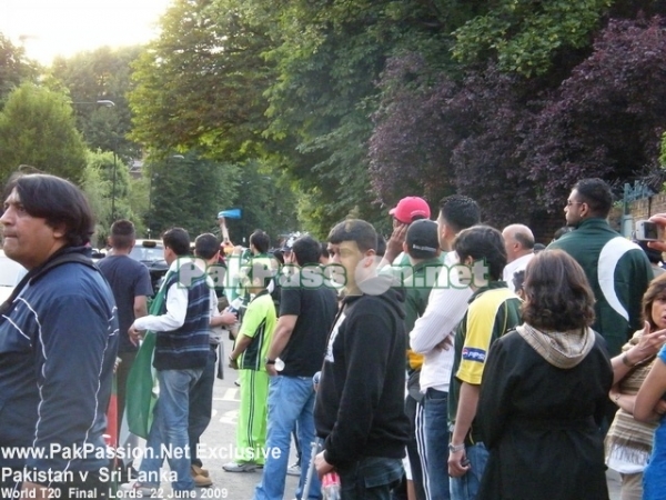 Pakistan supporters outside Lords