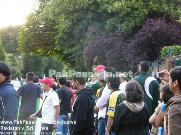 Pakistan supporters outside Lords