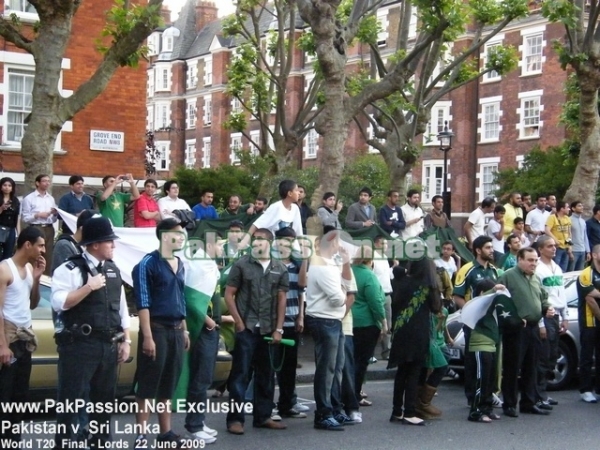 Pakistan supporters outside Lords