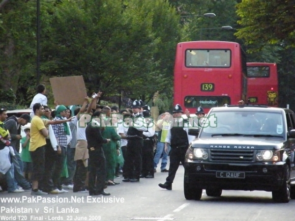 Pakistan supporters outside Lords