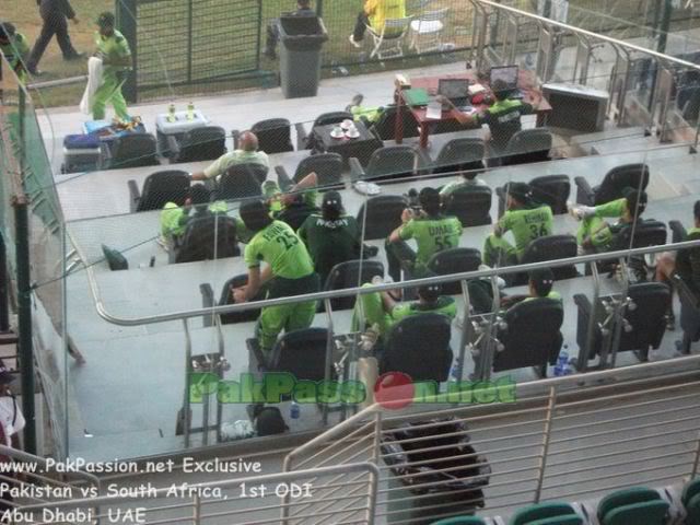 Pakistan Team's Dug Out